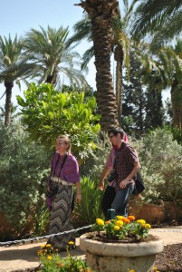 UE Students Josh & Abigail at the Mt. of the Beatitudes